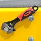 Hilka 6" (150mm) Soft Grip Wide Jaw (20mm) Adjustable Wrench additional 2