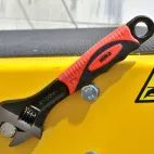 Hilka 8" (200mm) Soft Grip Wide Jaw (30mm) Adjustable Wrench additional 2