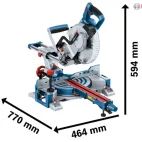 Bosch GCM 18V-216 D Professional BITURBO Mitre Saw 18V Bare Unit additional 3