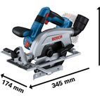 Bosch GKS 18V-57-2 L Professional Circular Saw 18V Bare Unit additional 2