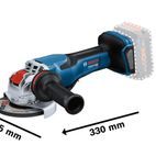 Bosch GWX 18V-15 P Professional BITURBO Angle Grinder 125mm 18V Bare Unit additional 2
