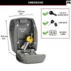 Master Lock 5415E Wall-Mounted Reinforced Key Lock Box Bagged additional 8