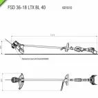 Metabo FSD 36-18 LTX BL 40 Loop Handle Line Trimmer 36V Bare Unit additional 2