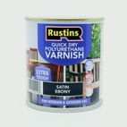 Rustins Quickdry Poly Varnish Satin Ebony additional 2