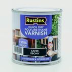 Rustins Quickdry Poly Varnish Satin Ebony additional 1