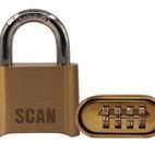 Scan Brass Combination Padlock additional 2