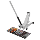 Sealey Low Entry Custom Design Trolley Jack with Rocket Lift 2 Tonne - White 2000CW additional 1