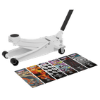 Sealey Low Entry Custom Design Trolley Jack with Rocket Lift 2 Tonne - White 2000CW additional 2