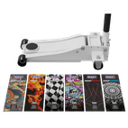 Sealey Low Entry Custom Design Trolley Jack with Rocket Lift 2 Tonne - White 2000CW additional 3