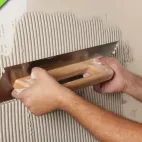 RUBI TILING TOOLS Notched Steel Trowel Wooden Handle 19in additional 3