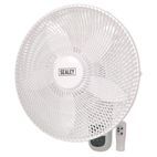 Sealey SWF18WR Wall Fan 3-Speed 18" with Remote Control 230V additional 2