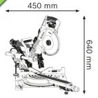 Bosch GCM 8 SDE Professional Sliding Mitre Saw 1600W 240V additional 2