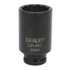 Sealey SX0041 Impact Socket 33mm Bi-Hex Deep 1/2"Sq Drive additional 2