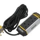 STANLEY® Electrical 2-Gang Powerboard with Belt-Clip 5m additional 1