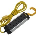 STANLEY® Electrical 3-Gang Powerboard with Foldable Hook 3m additional 1