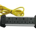 STANLEY® Electrical 4-Gang + 2 USB Powerboard with Cable Management 3m additional 2