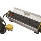 STANLEY® Electrical 4-Gang IP20 Powerboard with Clamp 3m additional 1