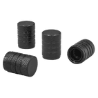Sealey Aluminium Valve Cap 4pc - Black Anodised VCB4 additional 1