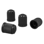 Sealey Plastic Valve Caps 4pc - Black VCP4 additional 1