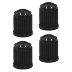 Sealey Plastic Valve Caps 4pc - Black VCP4 additional 2