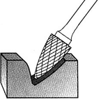 ALPEN Rotary Burr - Arc Pointed Nose (Tree) additional 2
