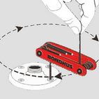 BONDHUS 'GorillaGrip<sup>&amp;reg;</sup>' Hex Driver Fold Up Set - Metric additional 2