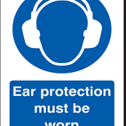 Ear Protection Must Be Worn - 240 x 360 mm additional 1
