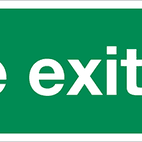 Fire Exit - 360 x 120 mm additional 2