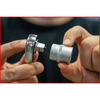 KS TOOLS 'TRIPLEplus<sup>&amp;reg;</sup>' 19 mm Drive (3/8" &amp; 1/2") 'Go-Through' Socket Set additional 4