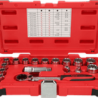 KS TOOLS 'TRIPLEplus<sup>&amp;reg;</sup>' 19 mm Drive (3/8" &amp; 1/2") 'Go-Through' Socket Set additional 1