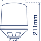 LAP ELECTRICAL Halogen Rotating Beacon - DIN Pole Mount additional 2