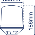 LAP ELECTRICAL Halogen Rotating Beacon - Single Point additional 2