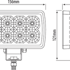 LED Adjustable Work Lamp - 6" Rectangular additional 2