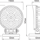LED Magnetic Work Lamp - 4" Round additional 2