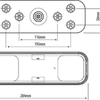 LED Multifunctional Tail Lamp - Stop/Tail/Indicator/Reverse additional 2