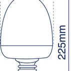 LED Rotating Beacon - Flexi DIN Pole Mount additional 2