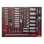 Sealey TBTP02 Tool Tray with Socket Set 91pc 1/4", 3/8" &amp; 1/2"Sq Drive additional 2