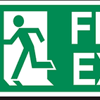 Left Arrow - Fire Exit - 360 x 120 mm additional 1