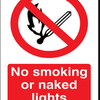 No Smoking Or Naked Lights - 240 x 360 mm additional 1