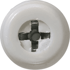 Number Plate Fasteners - Self-Tappers with Plastic Head - Long additional 8