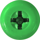 Number Plate Fasteners - Self-Tappers with Plastic Head - Long additional 10