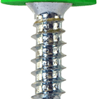 Number Plate Fasteners - Self-Tappers with Plastic Head - Short additional 4