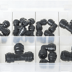 Quick-Fit Couplings - Elbows + Tees, Metric additional 1