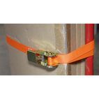 Sealey TD05045E Self-Securing Ratchet Tie Down 25mm x 4.5m 500kg Load Test - Pair additional 2