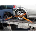 Sealey TDRWA Car Transporter Ratchet Tie Down 50mm x 3m Alloy Wheel - Single 5000kg Load Test additional 2