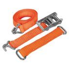 Sealey TDRWS Car Transporter Ratchet Tie Down 50mm x 3m Steel Wheel - Single 4500kg Load Test additional 2