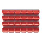 Sealey TPS130 Bin &amp; Panel Combination 24 Bins - Red additional 2