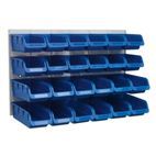 Sealey TPS131 Bin &amp; Panel Combination 24 Bins - Blue additional 1