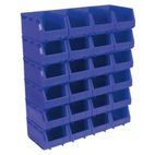 Sealey TPS324B Plastic Storage Bin 150 x 240 x 130mm - Blue Pack of 24 additional 1