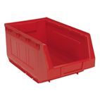 Sealey TPS412R Plastic Storage Bin 210 x 355 x 165mm - Red Pack of 12 additional 2